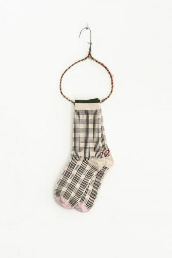 Calcetines tartan beige