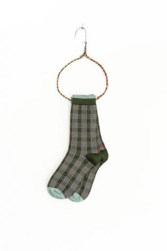 Calcetines tartan verde