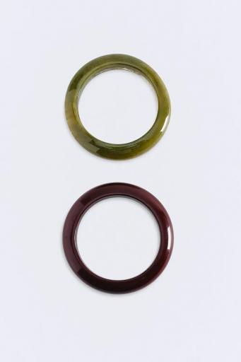 Pulseras rígidas oliva marrón Gala [2]