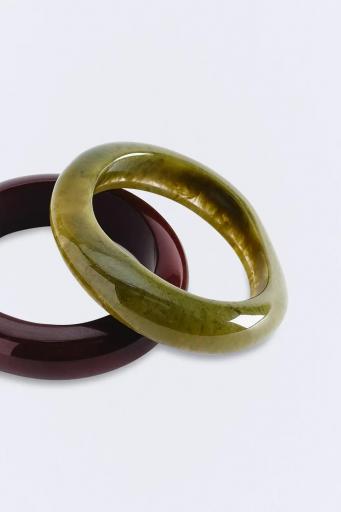 Pulseras rígidas oliva marrón Gala [1]