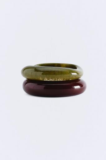 Pulseras rígidas oliva marrón Gala [0]