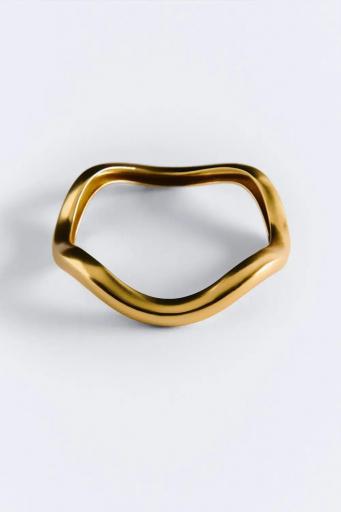Pulsera rígida dorada Sifos [0]