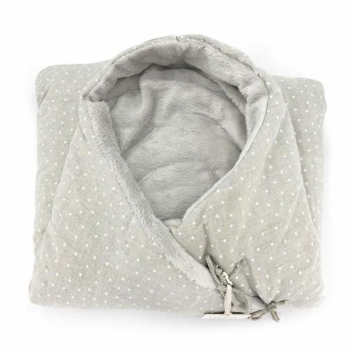 Saco capazo polar white ministars