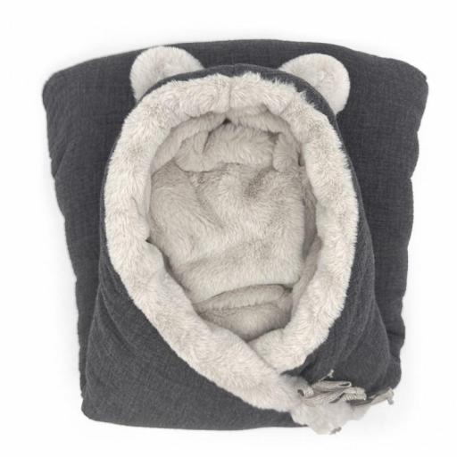 Saco capazo teddy stormy grey [0]