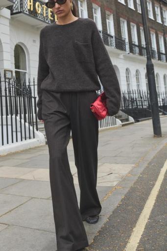 Pantalón Pinstripe marrón [2]