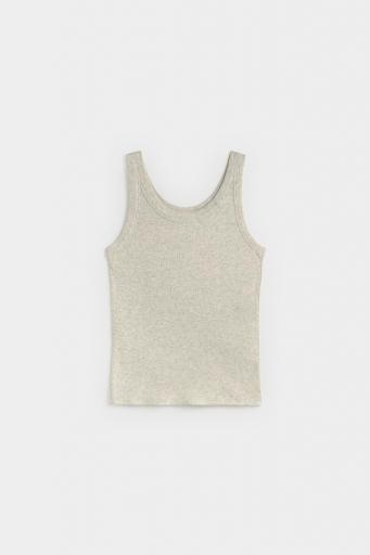 Tank top canalé gris cocacola light