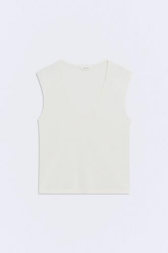 Top escote pico blanco Allure