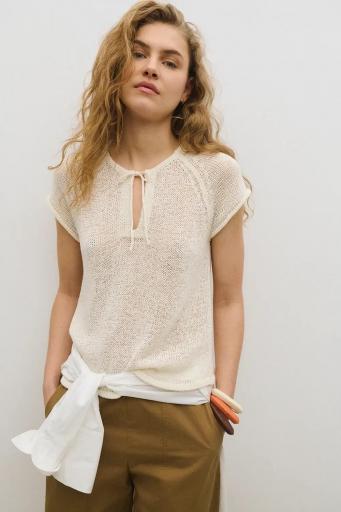 Top calado blanco Emeu [2]