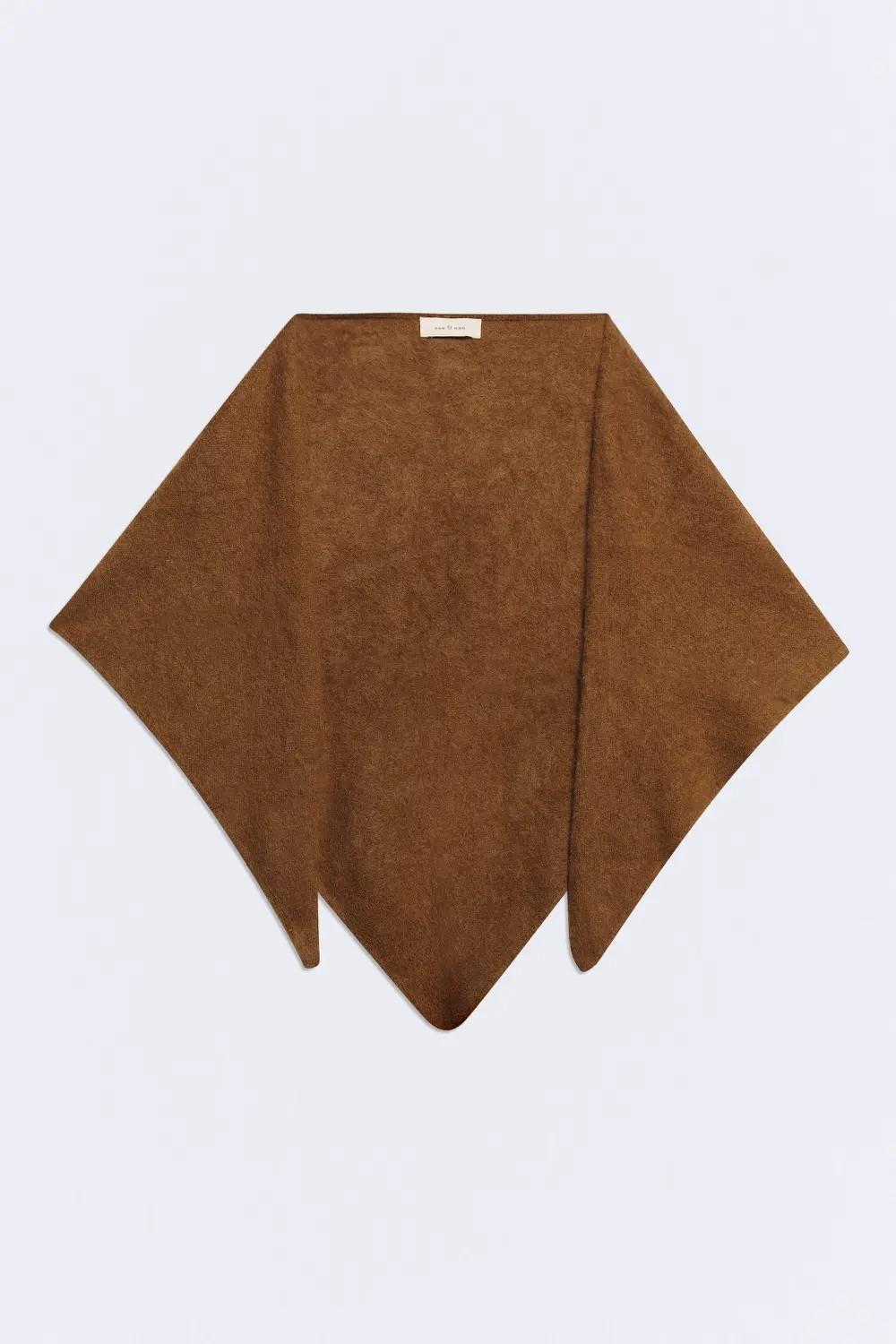 Toquilla lana y cashmere triangular Matisse toffee