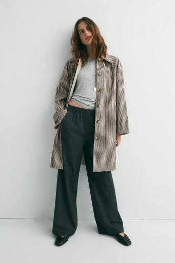 Trench algodón reversible cuadros marrones Berkeley [4]