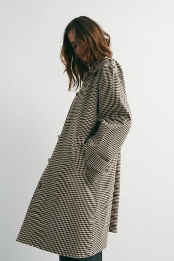 Trench algodón reversible cuadros marrones Berkeley [3]