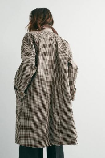 Trench algodón reversible cuadros marrones Berkeley [2]