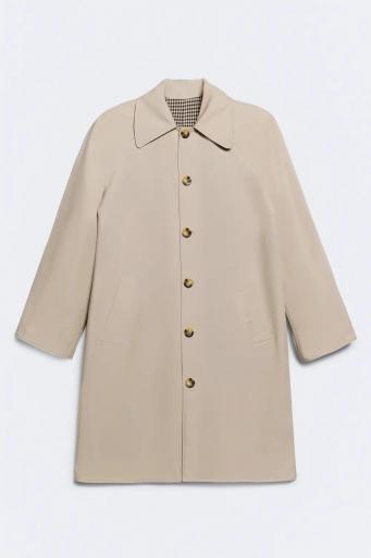 Trench algodón reversible cuadros marrones Berkeley [0]
