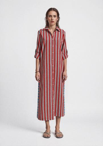 Vestido camisero Patmos Riviera stripes [1]