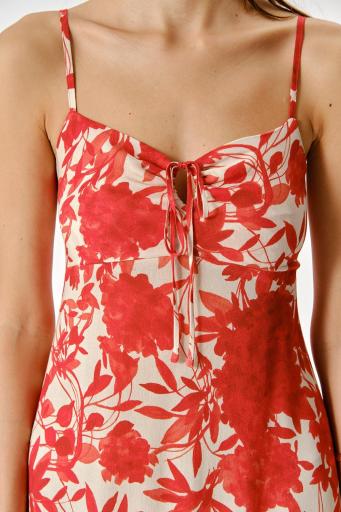 Vestido largo rojo Carmen [2]