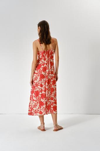 Vestido largo rojo Carmen [4]