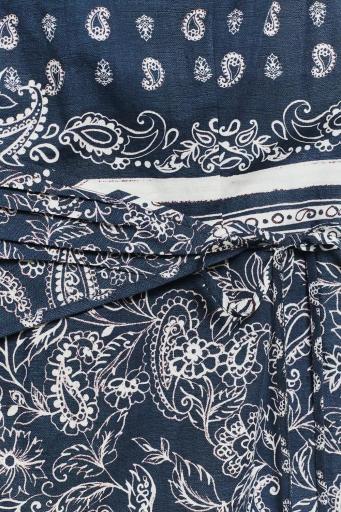 Vestido estampado paisle azul marino Cassis [2]
