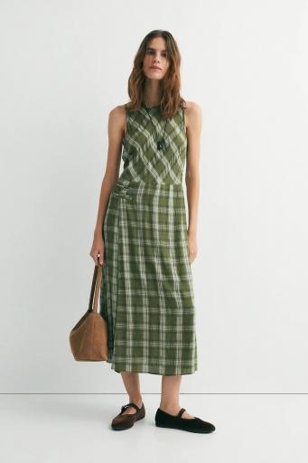 Vestido cuadros verdes Erin [1]