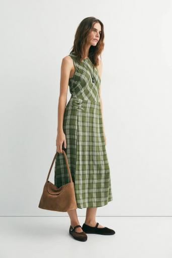 Vestido cuadros verdes Erin [2]