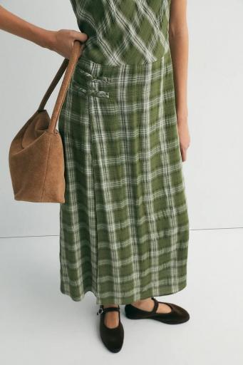 Vestido cuadros verdes Erin [3]