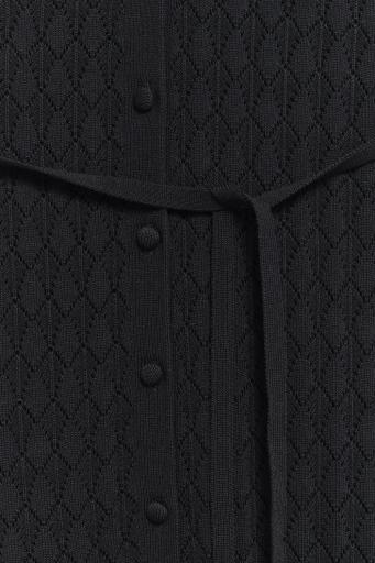 Vestido midi negro escote pico Janis [2]