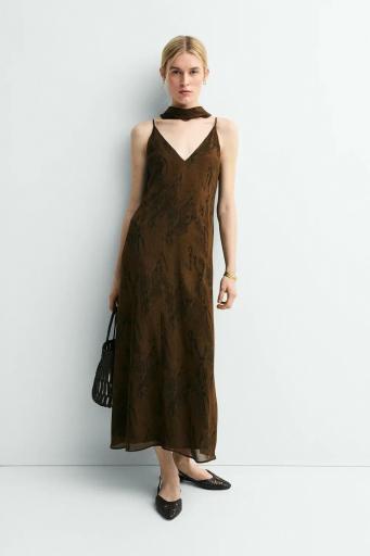 Vestido marrón chocolate Nefertiti [3]