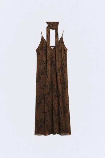 Vestido marrón chocolate Nefertiti [1]