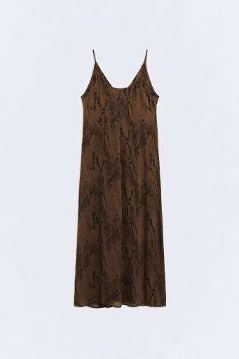 Vestido marrón chocolate Nefertiti [2]