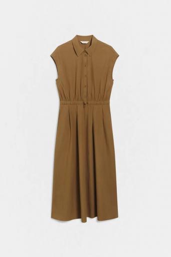 Vestido largo verde oliva oscuro Sporty [0]