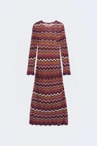 Vestido largo punto multirayas Wonder [1]