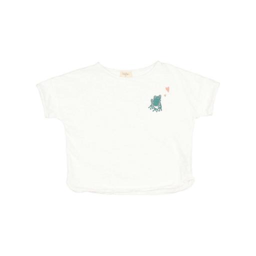 Camiseta blanca con estampado ranita (frog) [1]