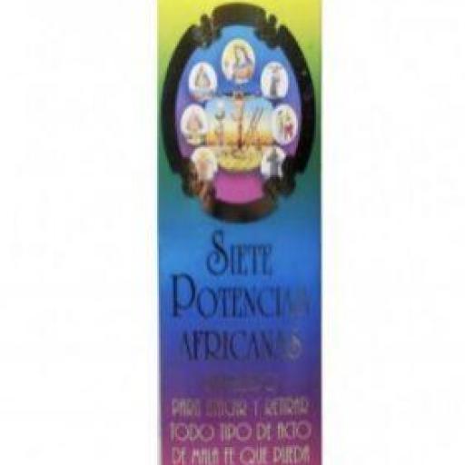 Incienso Varillas Esoterico 7 Potencias Africanas - 7 African powers Esoteric Incense Ritual