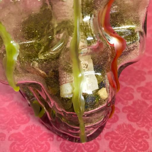 bottle of witches for good luck, money and fortune