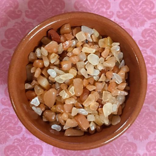 mineral orange aventurine chips bag 50 grams 