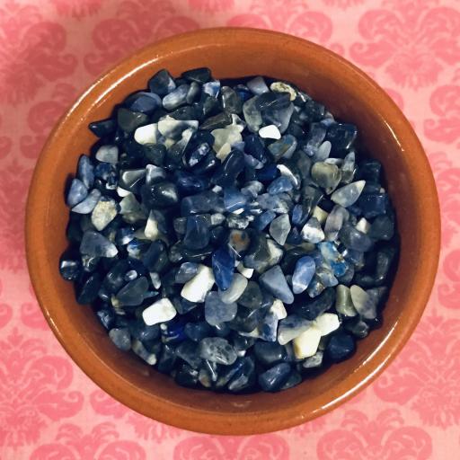 mineral sodalite chips bag 50 grams 