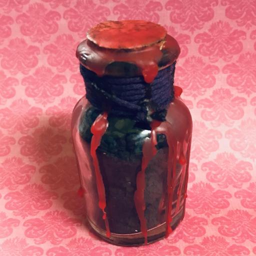 black salt witch bottle - ritual salt