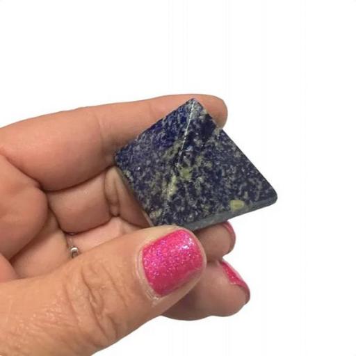 Piramide lapislazuli Mineral 35x35 mm aprox.