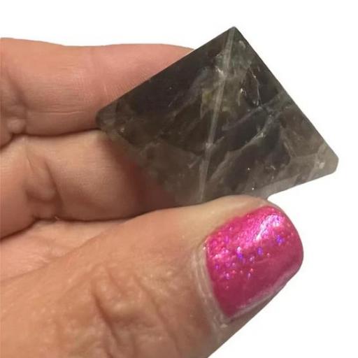 Piramide Cuarzo Ahumado Mineral 30x30 mm aprox.