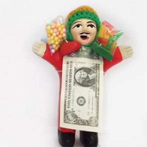FIGURA EKEKO DE LA ABUNDANCIA 14cm NARANJA