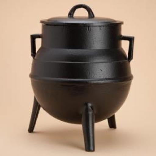 CAULDRON   METALLIC WITH LID 22CM - caldero metalico con tapa 