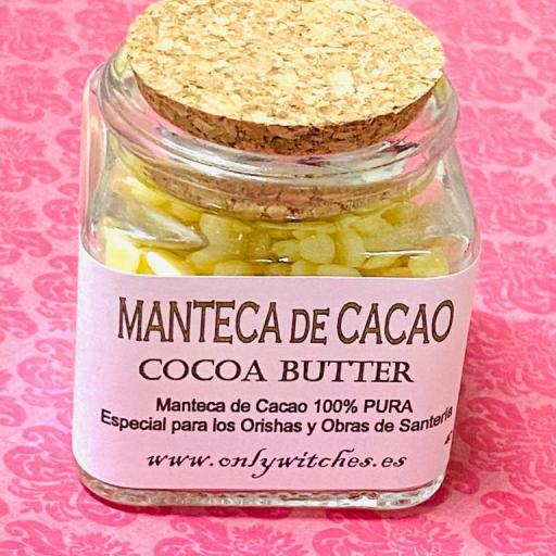 MANTECA DE CACAO PURA 100 %  - 40 gr.  - COCOA BUTTER 