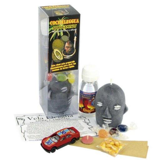 Kit Velon Ritual Coco Eleggua Abre Caminos 