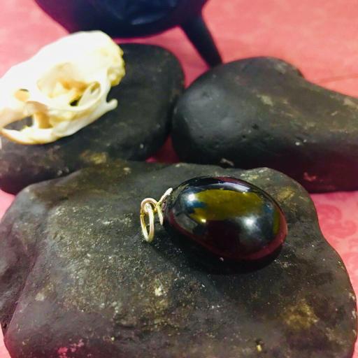 Colgante Mineral Azabache Rodado -  jet Mineral Pendant  [0]