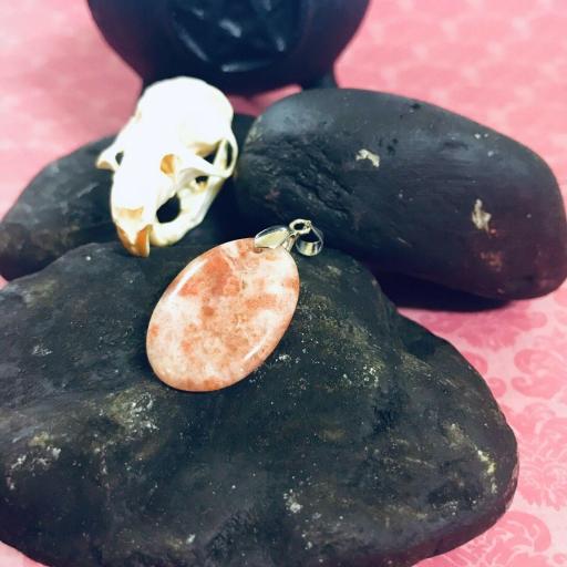 Colgante Mineral Plano Piedra Sol - Sun Stone Plane Mineral Pendant
