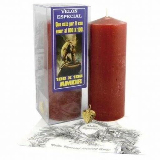 Velon Especial 100x100 Amor - Special Candle Love 100x100