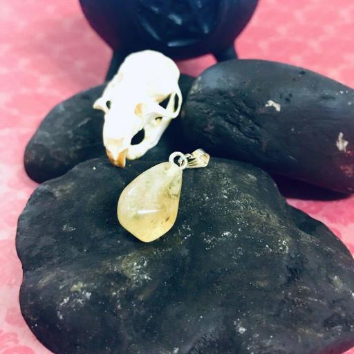 Colgante Mineral Citrino - Citrine Mineral Pendant
