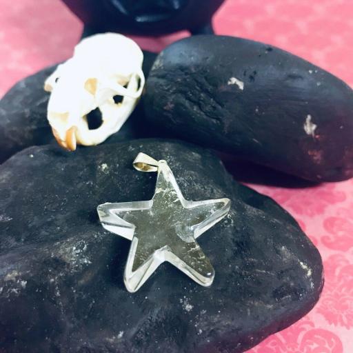 Colgante Mineral Estrella Cuarzo - Quartz Star Mineral Pendant