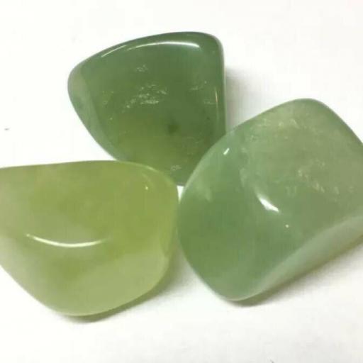 Jaspe verde x10 rodados. 15-25mm. Mineral green jasper x 10 Units