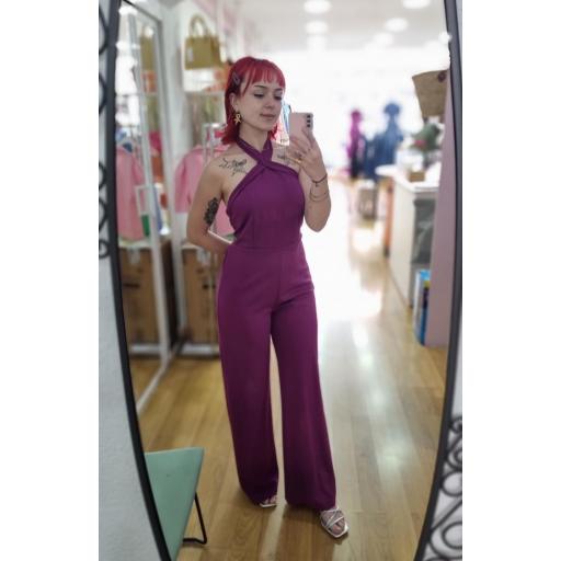 Mono evento cuello halter buganvilla [1]