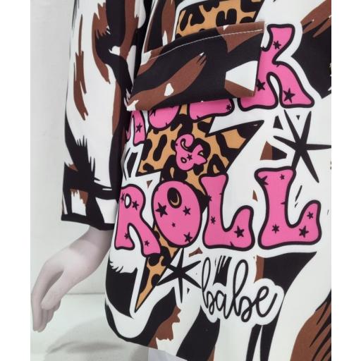 Blazer estampado animal cebra  [3]